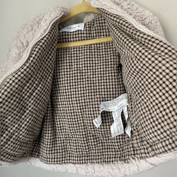 Zara Cream Sherpa with Hood - Picture 3 of 5